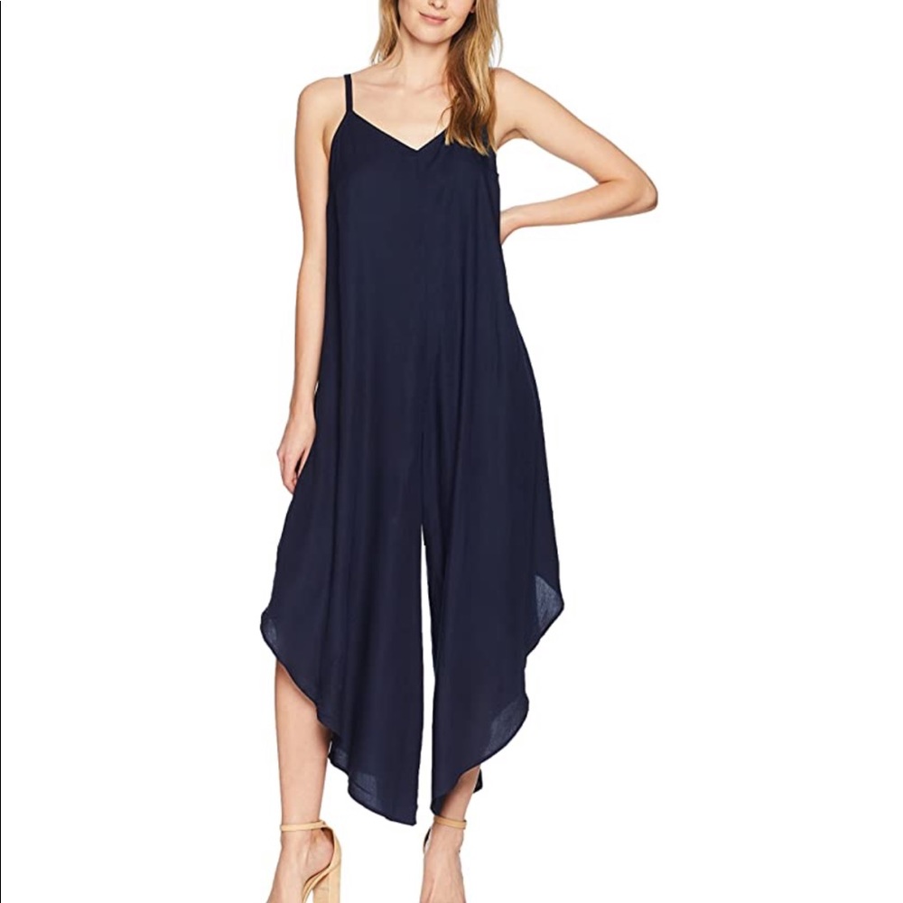 MSK Cage Back Sleeveless Jumpsuit/Romper Navy Blue
